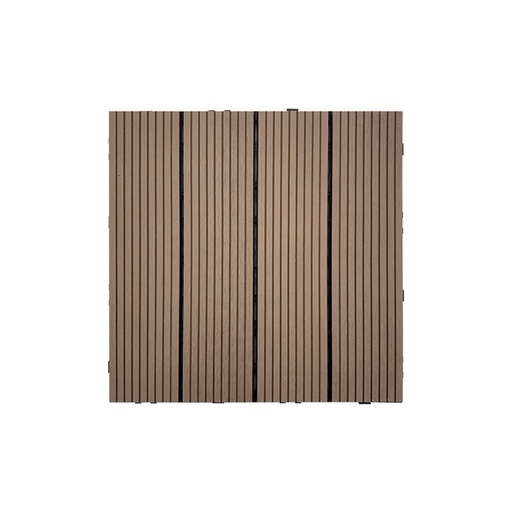 塑木地板 30x30x1.8cm - 咖啡色